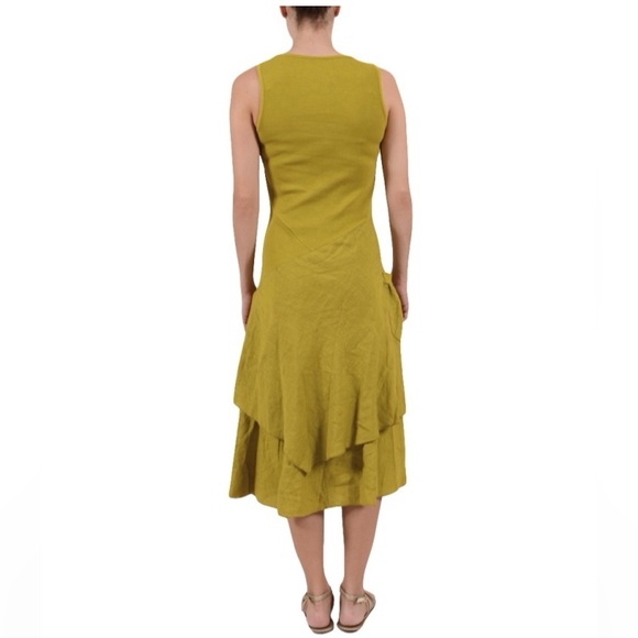 Inizio FLUTTER Sleeveless Linen Dress Black size medium - Picture 4 of 11